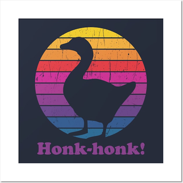 Honk Honk Angry Goose Wall Art by Jennifer